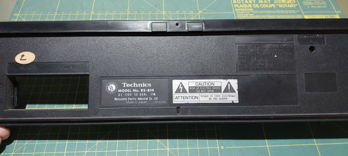 Tampa Traseira Tape Deck Technics Rs-b14 