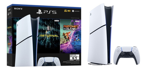 Consola Ps5 Slim Digital + Juego Ratchet & Clank Y Returnal