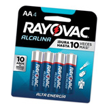 Pilas Alcalinas Aa Rayovac Pack 4 Pilas Alta Energia