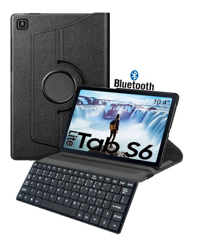 Capa Giratória Teclado Para Tab S6 Lite Sm-p610 P615 P613