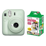 Cámara Fujifilm Instax Mini 12 Mint Green + 20 Fotos 