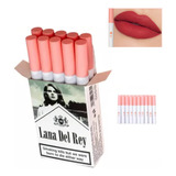 Esmalte De Labios Con Forma De Cigarrillo Paquete De 10pc