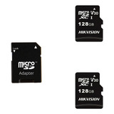 Pack 2 Unidades Tarjeta Micro Sd Hikvision 128 Gb C1