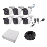 Kit 6 Camaras Hikvision 1080p 2 Mpx Cctv 1 Tb Dvr 16 Canales