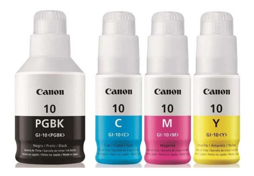 Tinta Canon Gi 10 Kit X4 Impresora G6010 G7010 G5010