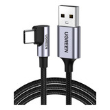 Cable Usb A Usb C De Ugreen, 3 Pies/90 Grados