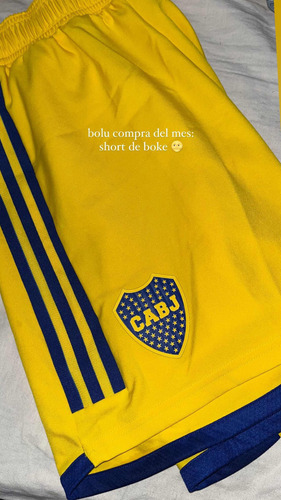 Short Boca Amarillo Original Jugador