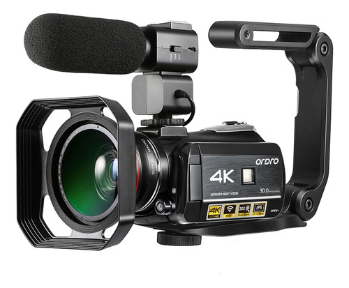 Cámara De Vídeo Lcd Con Pantalla Táctil, 2 Unidades+cámara C