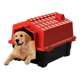 Casinha P Cachorro Eco Colors Casa Cães Plástico N4 Vermelho