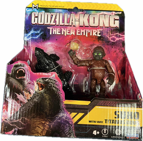 Figura Godzilla X Kong Articuladas Suko Y Titanus Doug