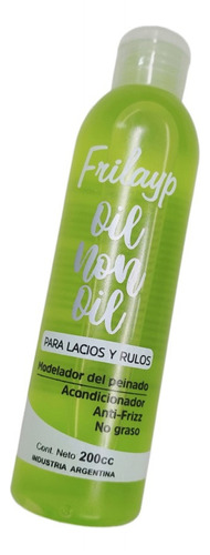 Oil Non Oil Modelador Anti Frizz Lacio Y Rulos Frilayp 200cc