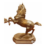 Figura Decorativa Caballo Potro Bronce Firma A. Loher 36 Cm