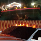 Smoked Amber Car Cab Roof Marker Led Lights With T10 Lam Aab