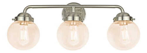 Ultralux Globo De Cristal De 3 Luces Para Tocador De Baño ' 