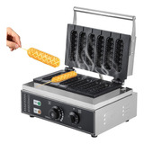 1500w 6pcs Commercial Waffle Maker Eléctrica Antiadherente