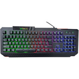 Teclado Gamer Unitec Retroiluminado Usb Pc Led Multimedia