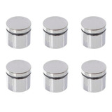 Prolongador Aço Inox Polido Vidro Madeira (6unid) Ø25*50mm