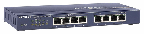 Netgear Fs108p 8port Gigabit Ethernet Network Switch