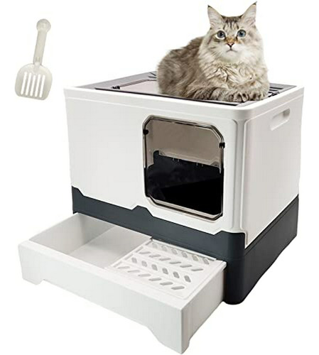 Caja De Arena Para Gatos Plegable Con Tapa