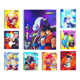 Cuaderno Universitario Dragon Ball 100h 7mm Pack 10 Uni. Col