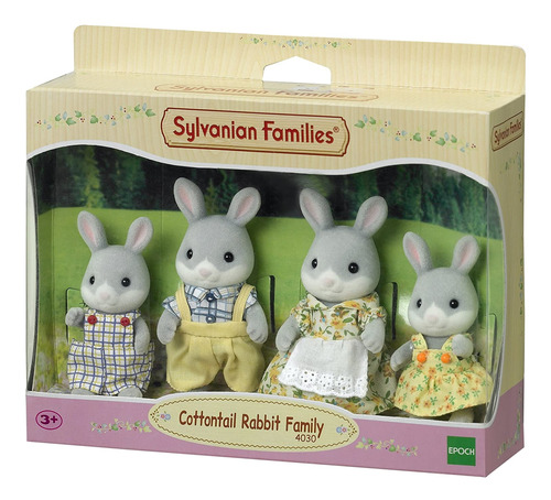 Calico Critters Rabitt Familia Conejos Cottontail Sylvanian 