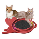 Arranhador Para Gatos Cat Brinquedos Gato Grande Cor Vermelho