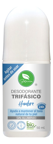 Desodorante Trifásico Orgánico Botánia 50 Ml.