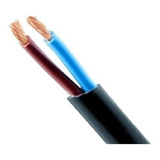 Cable Tipo Taller Bipolar 2 X 4 Mm Pvc Iram Negro 50 Metros