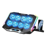 Base Cooler Para Notebook Con Leds Hasta 17 Pulgadas 8 Vent