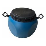 Porta Ração 15kg Azul Container 30l Cão,gato C/ Tampa E Alça