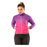 Jaqueta Corta Vento Ciclismo Mtb Gradiente Purple Furbo Fem.