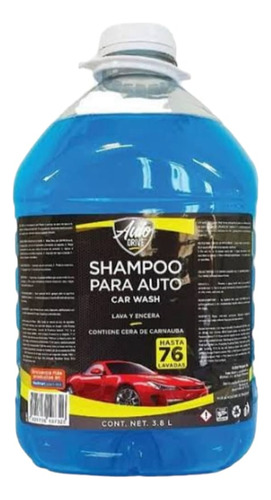  Shampoo Para Auto Car Wash Lava Y Encera 76 Lavadas 3.8ltrs