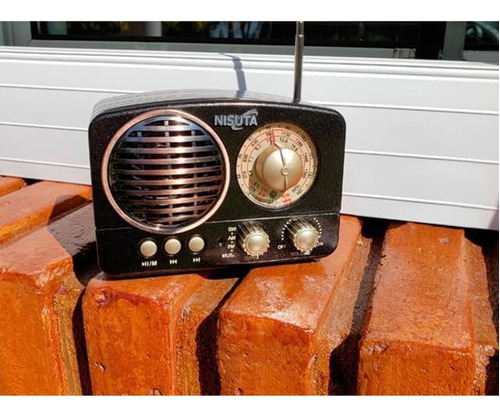 Radio Vintage Portatil Bluetooth Am Fm Retro Antigua Nisuta