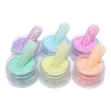 Glitter Escarcha Colores Pastel Surtidos Uñas Nail Art