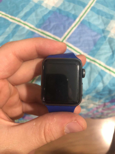 Apple Watch Series 3 38mm Space Gray, Pulseira Fluoroelastôm