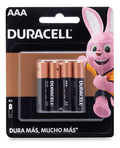 Pila Duracell Aaa Paq Con 4 Pilas