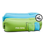 Mockins - Sofá Inflable De Aire Con Tumbona, Paquete De 2, 