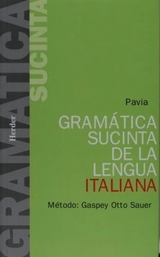Libro Gramatica Sucinta De La Lengua Italiana