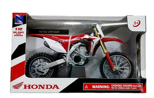 Honda Crf450r Motocross Escala 1/12 New Ray