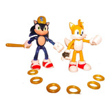Sonic Hedgehog + Tails  Con Luz Articulados Juguetes 2020