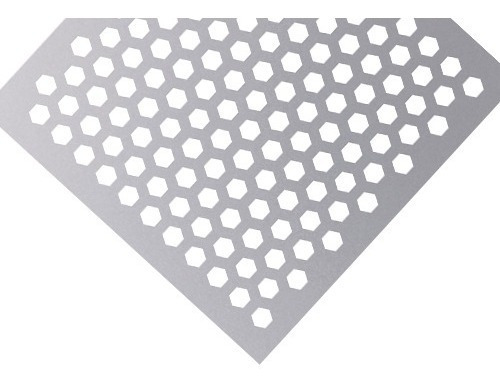 Chapa Perforada Hexagonal 0,9mm | Hoja De 1 X 2 Metros