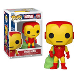 Marvel Holiday Iron Man With Bag Funko Pop