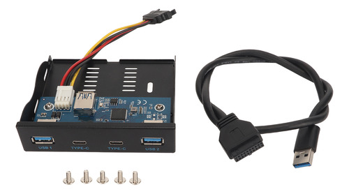 Painel De Unidade De Disquete Frontal Usb 3.1 Hub 4 Portas 1