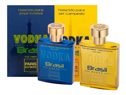 Vodka Brasil Amarelo + Vodka Brasil Azul - Paris Elysees