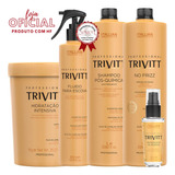 Progressiva Trivitt + Fluido, Hidratação, Reparador, Shampoo