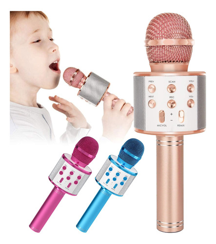 Microfono Bluetooth Karaoke Parlante Portatil Inalámbrico