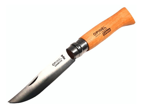 Navaja Plegable Opinel N°8 Carbono Pesca Caza Supervivencia