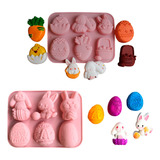 Moldes De Silicon Pascua Huevitos Conejo Pato Paquete Oferta