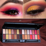 Paleta De Sombras De Ojos De Maquillaje De 28 Colores Con Pi