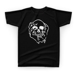 Camiseta Camisa Crânio Hand Caveira Skull Terror Osso - E23